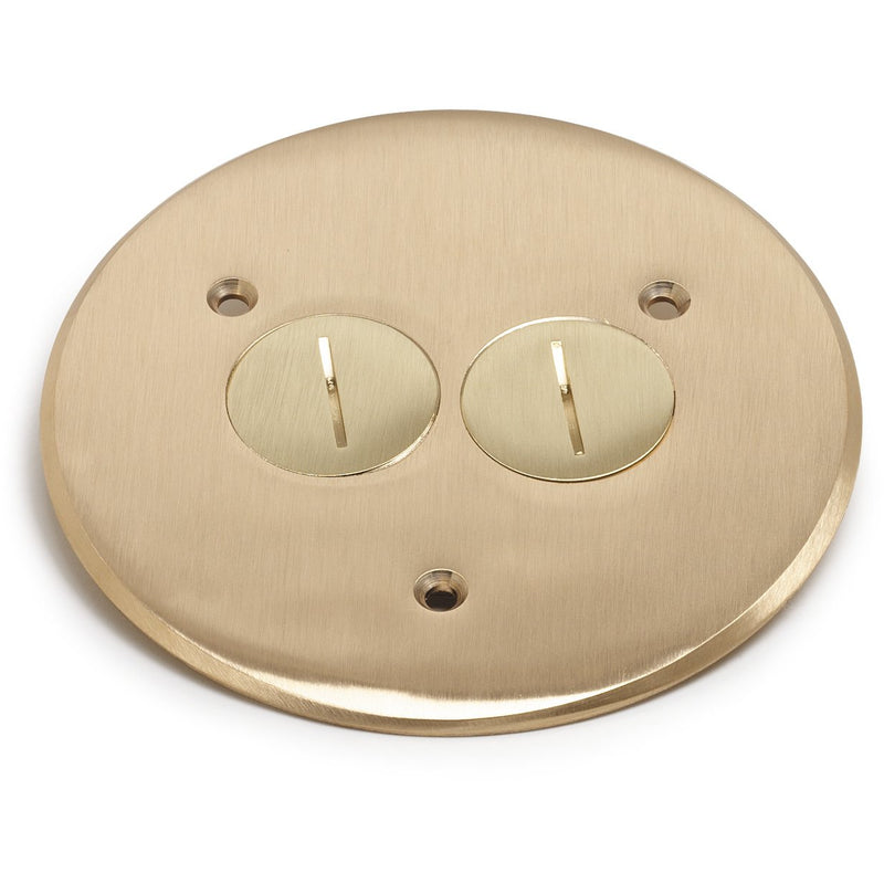 Lew Electric TCP-2 2 Screw Plug Brass Cover & Flange, 32 Series