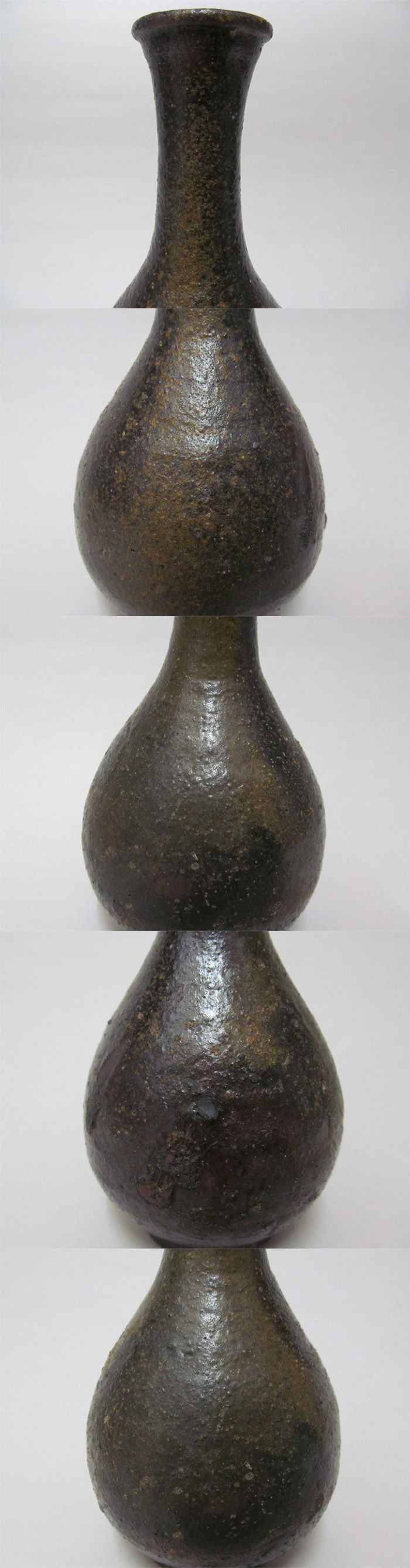 古美術 観宝堂 - 喜名焼焼締黒釉徳利 | 古美術品専門サイト fufufufu.com