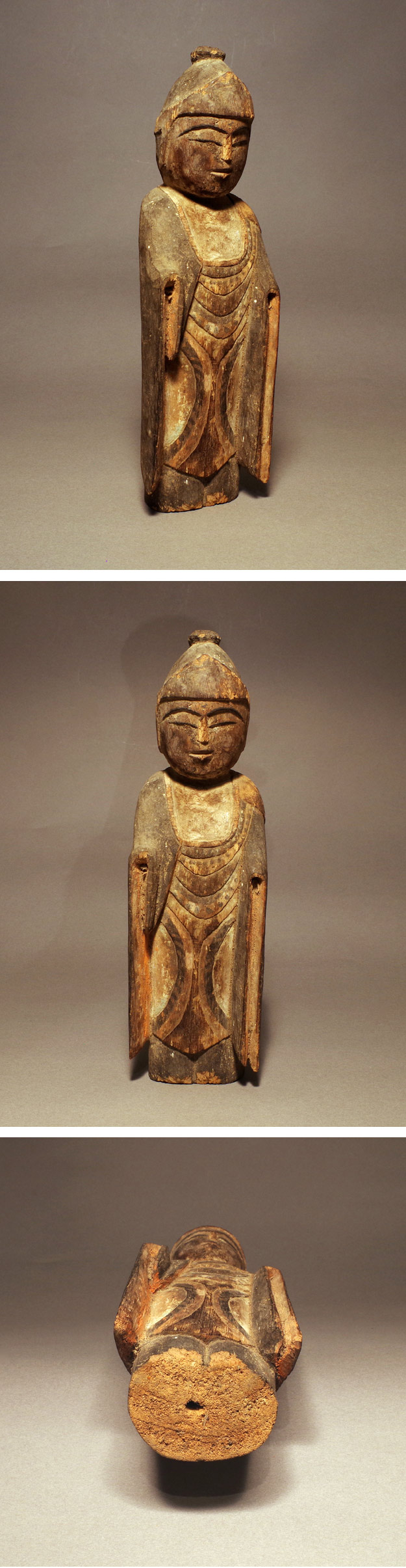 風招 - 李朝木彫<br>民間仏 | 古美術品専門サイト fufufufu.com