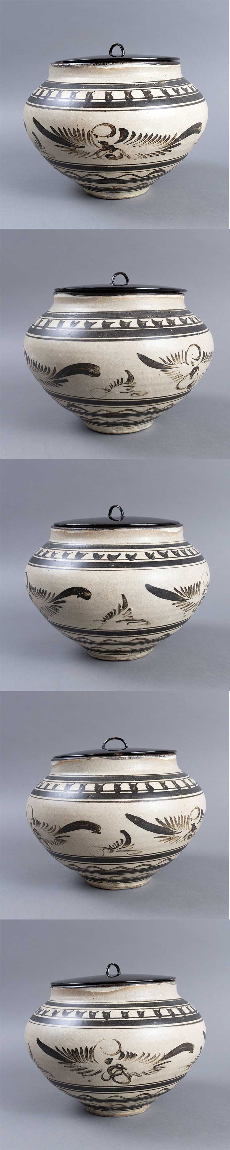 古美術 吉戸 - 金ー元時代 磁州窯鉄絵水指 | 古美術品専門サイト