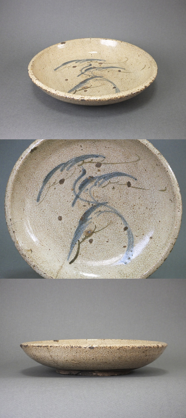 呉須鉄絵 石皿 瀬戸 古美術 古道具 アンティーク