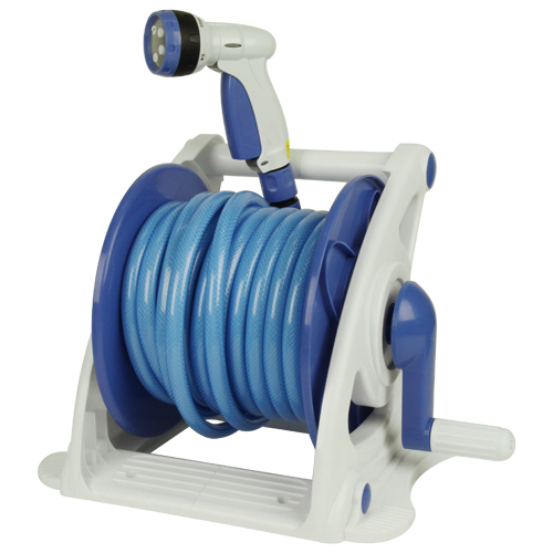 セフティ－3・散水ホースリールセット20M・SHR-20M－園芸用品