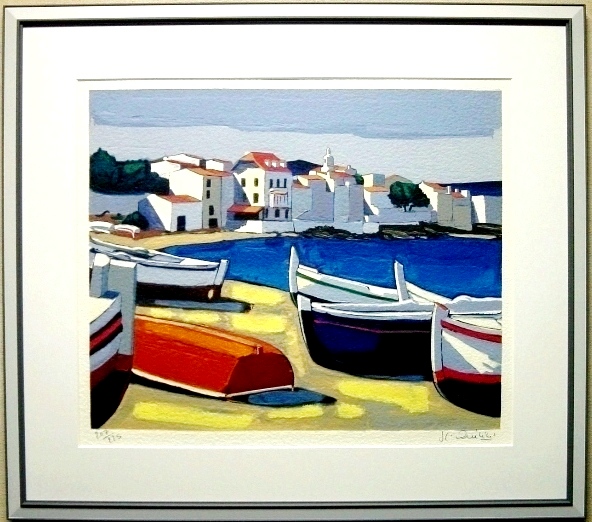 キリチの版画 ,リトグラフィ,海の絵,フランス版画,ギャルリーハニー