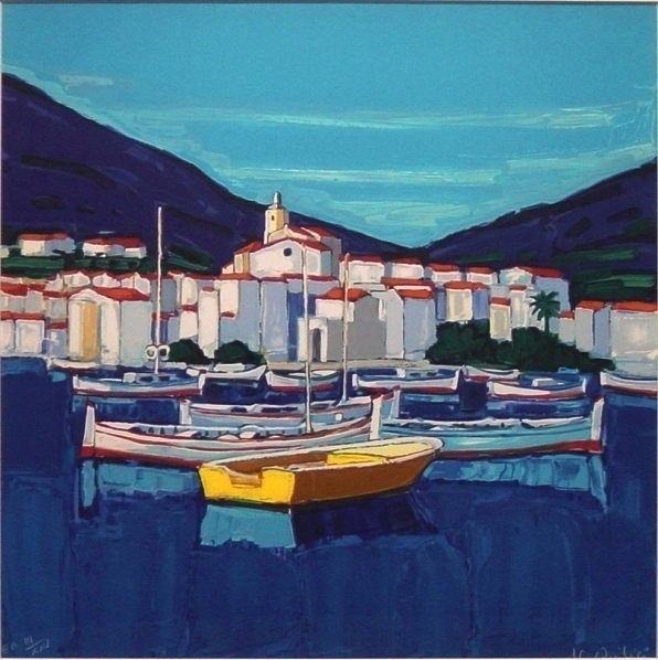 キリチの版画 ,リトグラフィ,海の絵,フランス版画,ギャルリーハニー