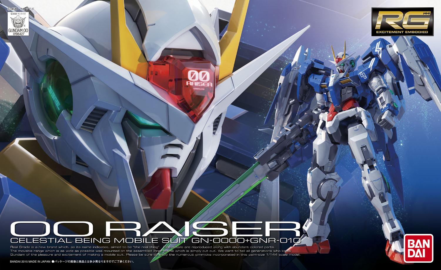 RG 1/144 GN-0000+GNR-010 00 Gundam Raiser UPDATE Box Art + Hi Res
