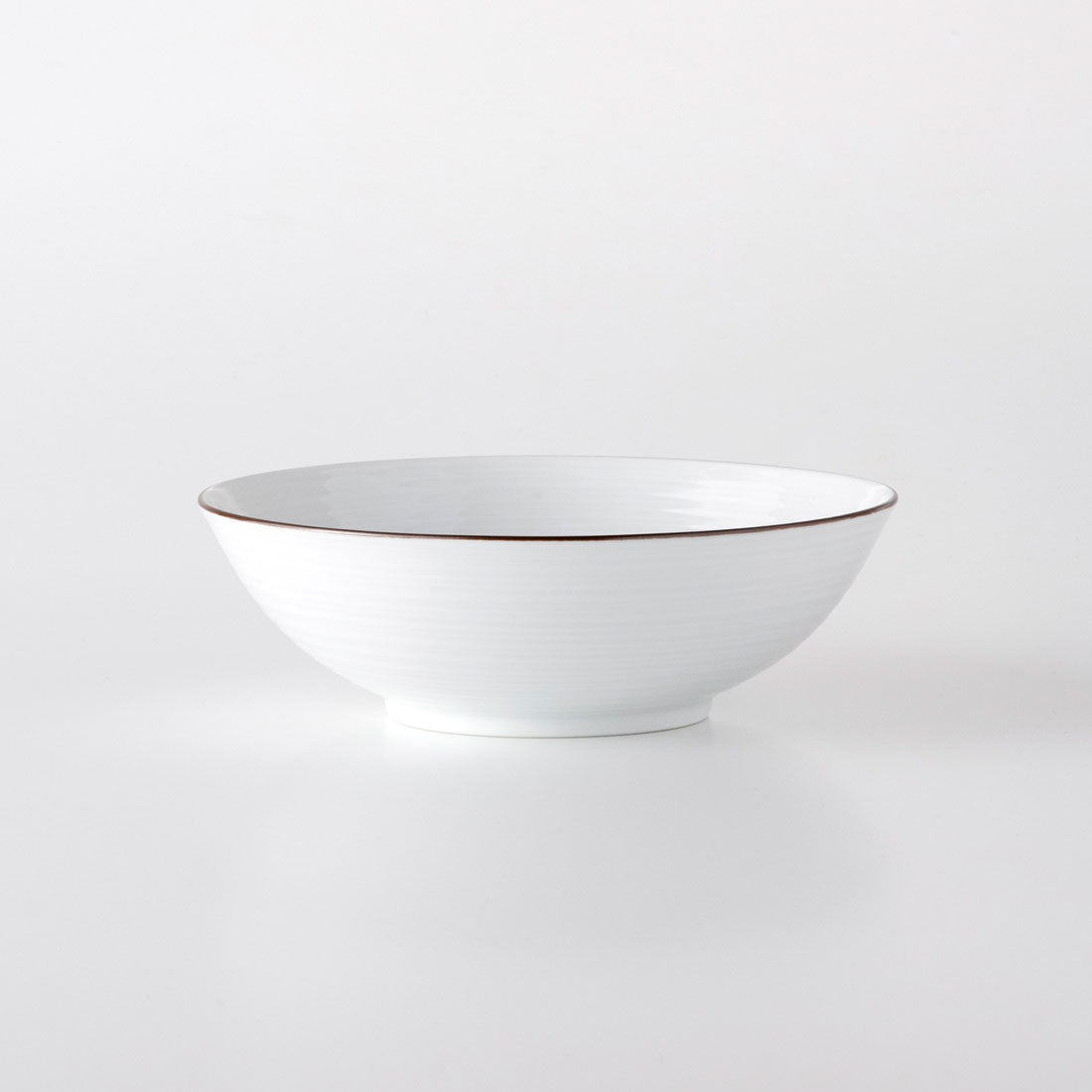 白磁千段 6寸平鉢 | 白山陶器直営オンラインストア