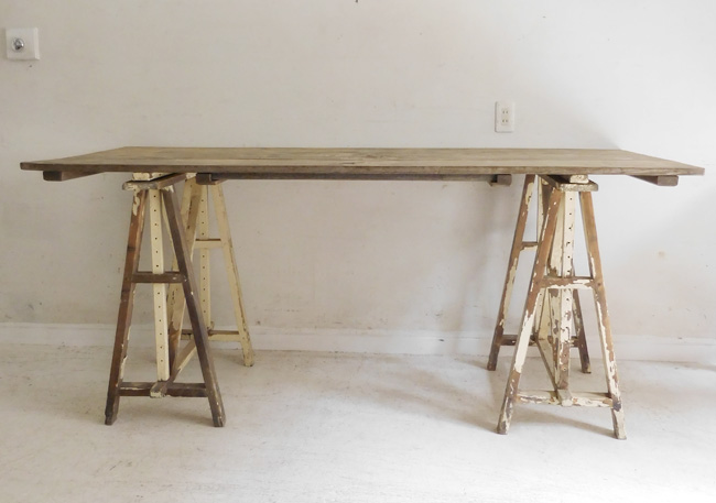 フランスアンティークアトリエテーブル(b1) (ta024-065)<span style