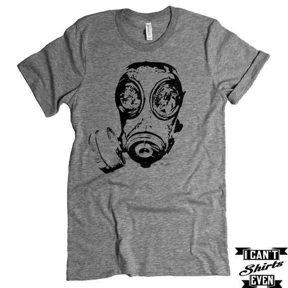 Gas Mask Unisex T-shirt. Crew Neck Tee. Shirt personalized gift