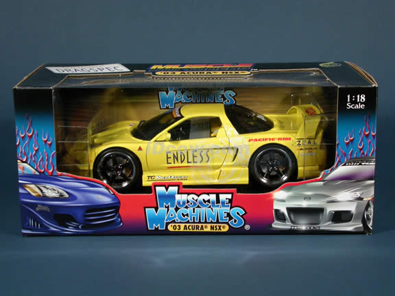 2003 Acura NSX diecast model car 1:18 scale die cast from Muscle