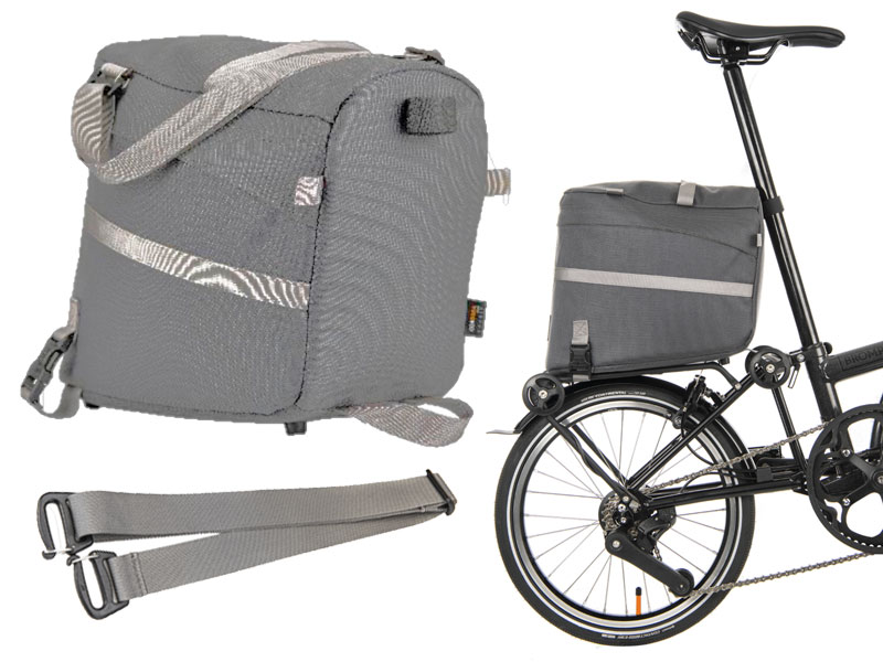 CYCLETECH-IKD : BROMPTON Borough Roller Rack Bag Dark Grey