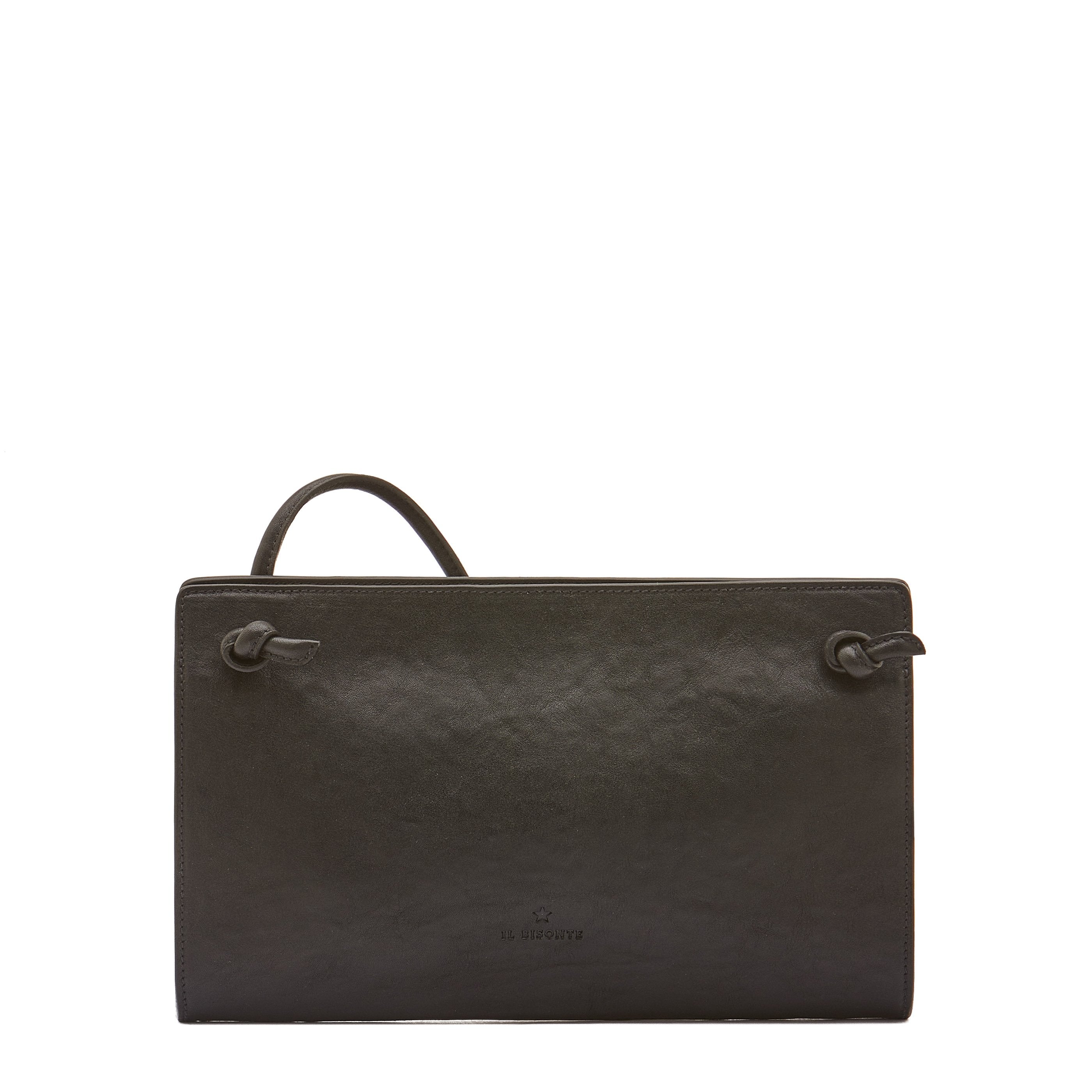 Snodo | Women's crossbody bag in vintage leather color black – Il