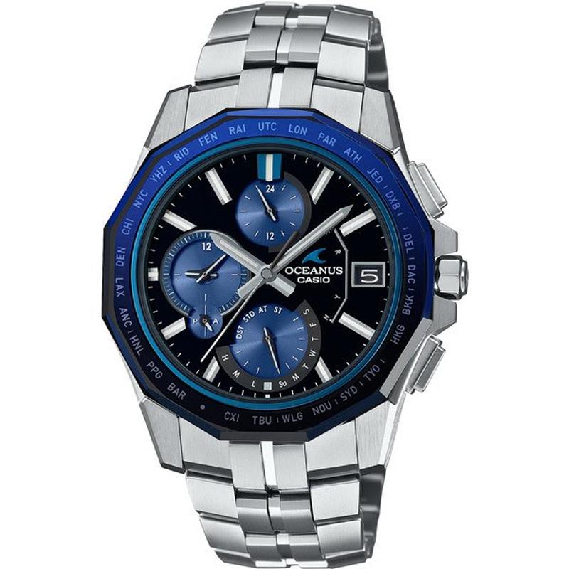 Casio Men's OCEANUS Manta S6000 Series Solar Radio Bluetooth