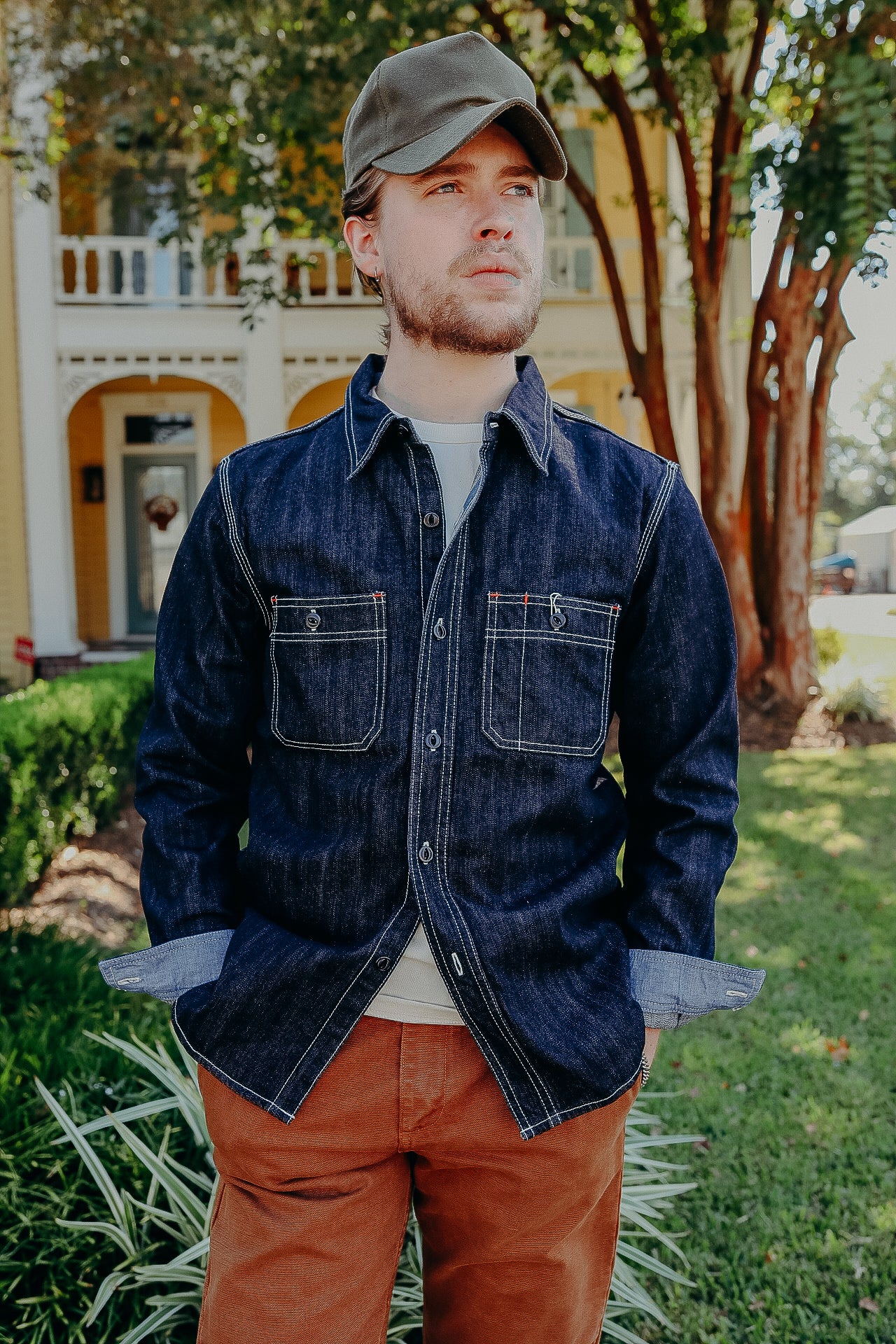 10oz Denim Work Shirt FN-SDK-301L – Iron Shop Provisions