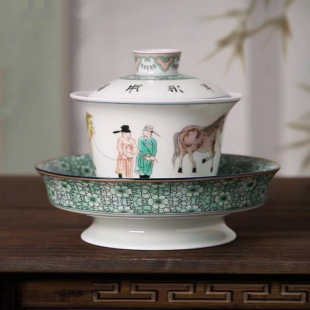 IwaiLoft 走馬観花 宝瓶 蓋碗 白磁 茶器 磁器 ホワイト 白い食器 急須