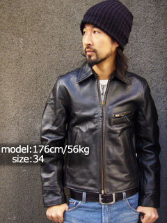 LOST WORLDS [ロストワールド] #507 RYDER JACKET HORSEHIDE ブラック