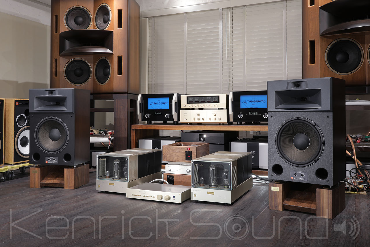 JBL 4425, 4428, 4429 用 （スラント型）ウォールナット総無垢材