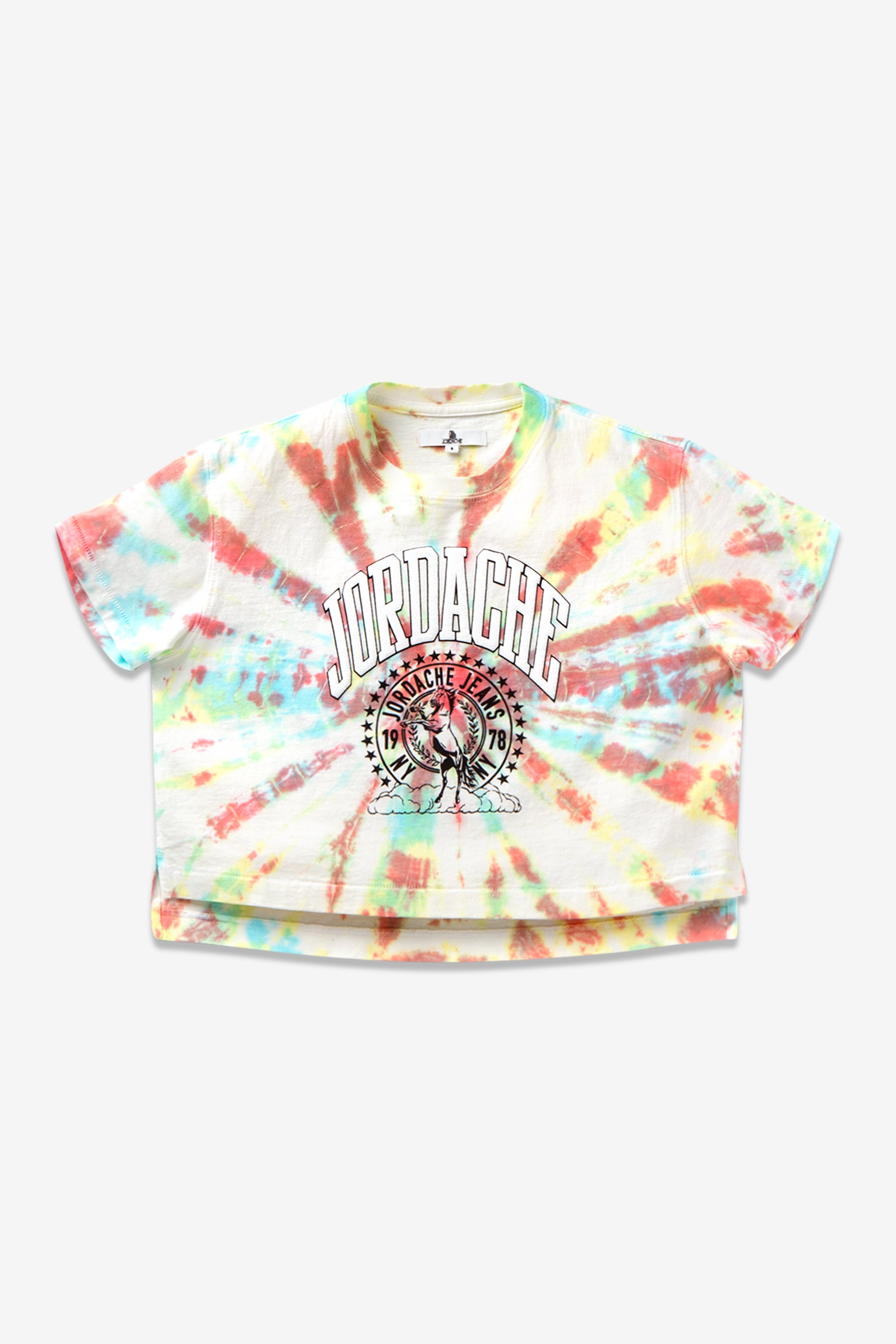 CLASSIC TIE-DYE CROPPED T-SHIRT – Jordache