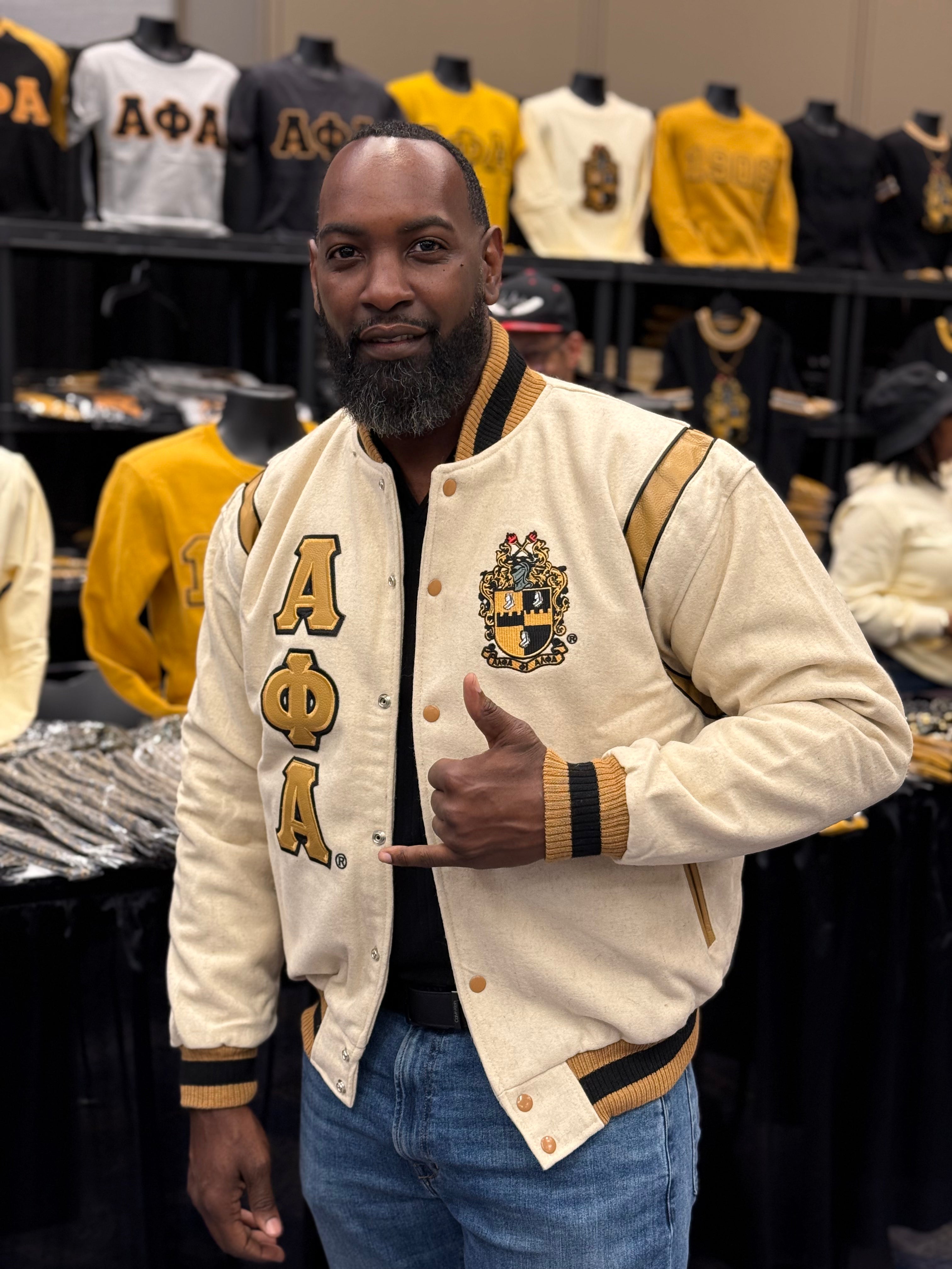 Alpha Wool And Leather Letterman Jacket – The King McNeal Collection