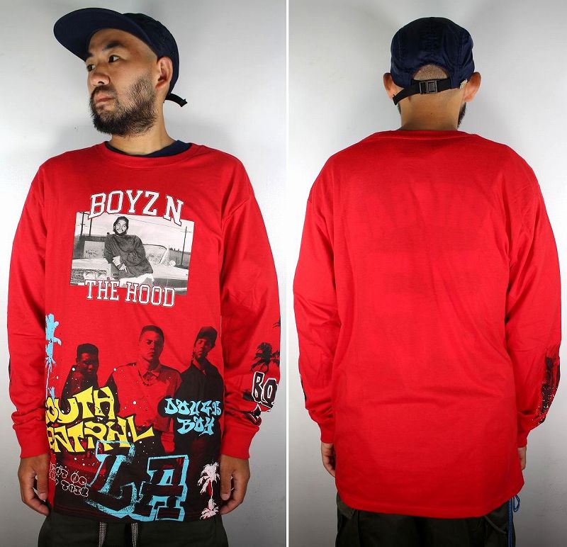 BOYZ N THE HOOD / OFFICIAL LS Tee / red 商品詳細｜アメリカ直輸入の