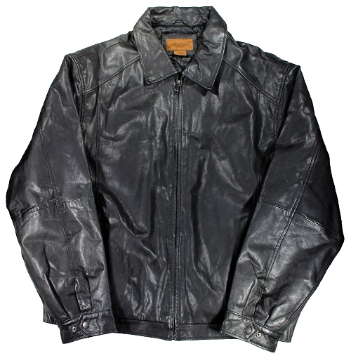 USED!!! ST.JOHN'S BAY / LEATHER JACKET (90'S) / dark brown サイズ