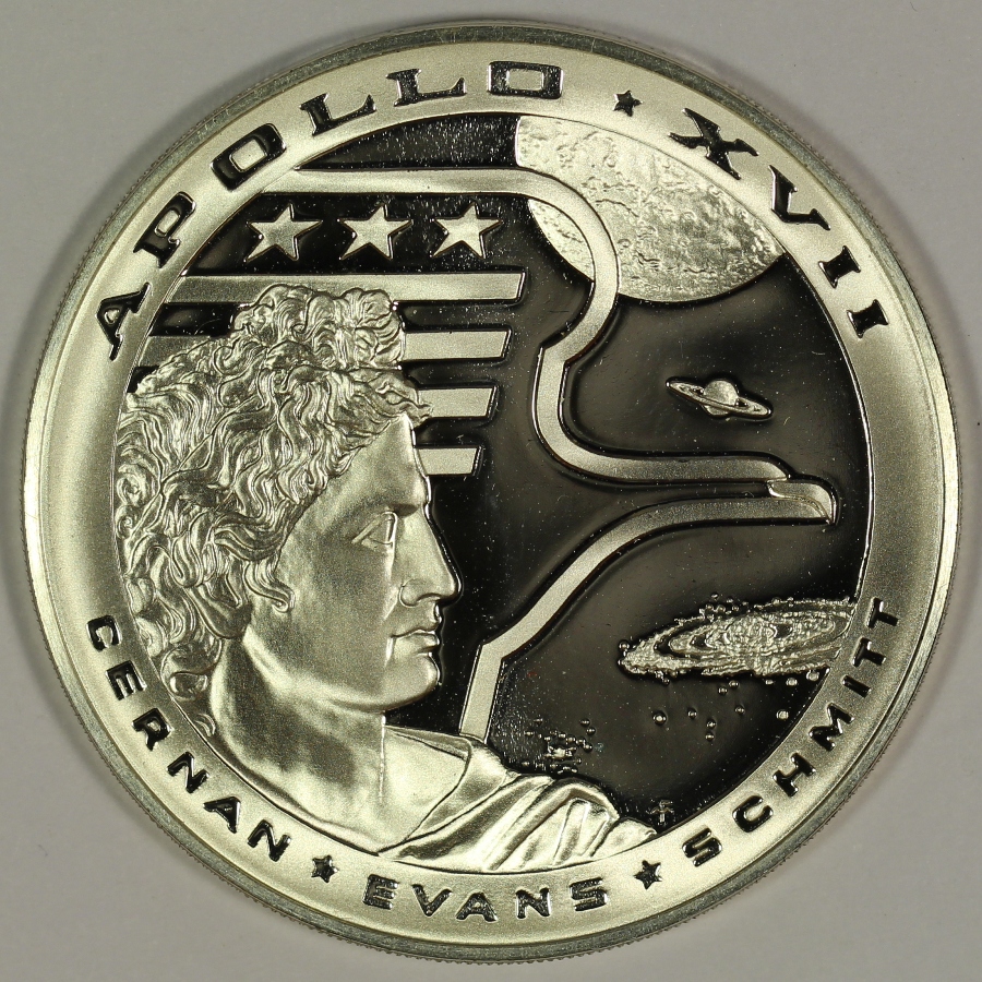 Michael Kittle Rare Coins - 1972 Franklin Mint Apollo 17 Gold and