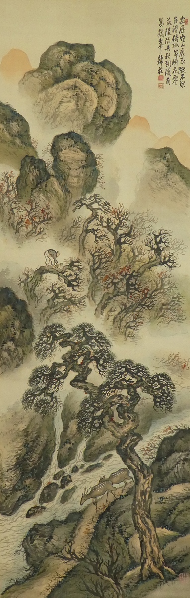 稲垣錦荘 『深渓幽処図』 [古美術こもれび] 骨董,掛軸,絵画の買取と