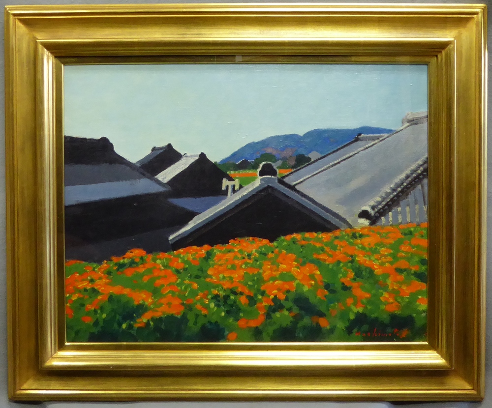 橋本博英 『房総の春』 [古美術こもれび] 骨董,掛軸,絵画の買取と販売