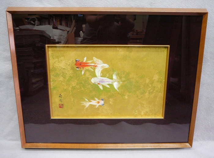 河原勇夫「池邊の鶴」掛け軸 【公式通販】