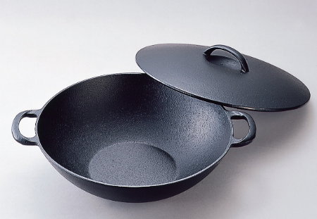 岩鋳・平型万能鍋 両手万能鍋／本場盛岡南部鉄器／こだわりやさん．com