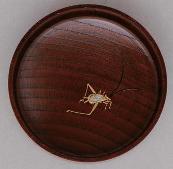 欅摺漆中棗 月に萩蒔絵（内鈴虫）【販売】-茶道具は京都しみず孔昌堂