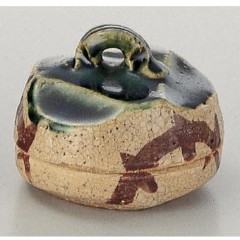 ハジキ香合 織部 【販売】-茶道具は京都しみず孔昌堂