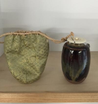 茶入 中興名物 高取焼 秋の夜写【販売】-茶道具は京都しみず孔昌堂