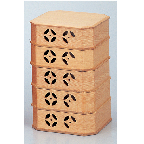 縁高重 生地 七宝透【販売】-茶道具は京都しみず孔昌堂