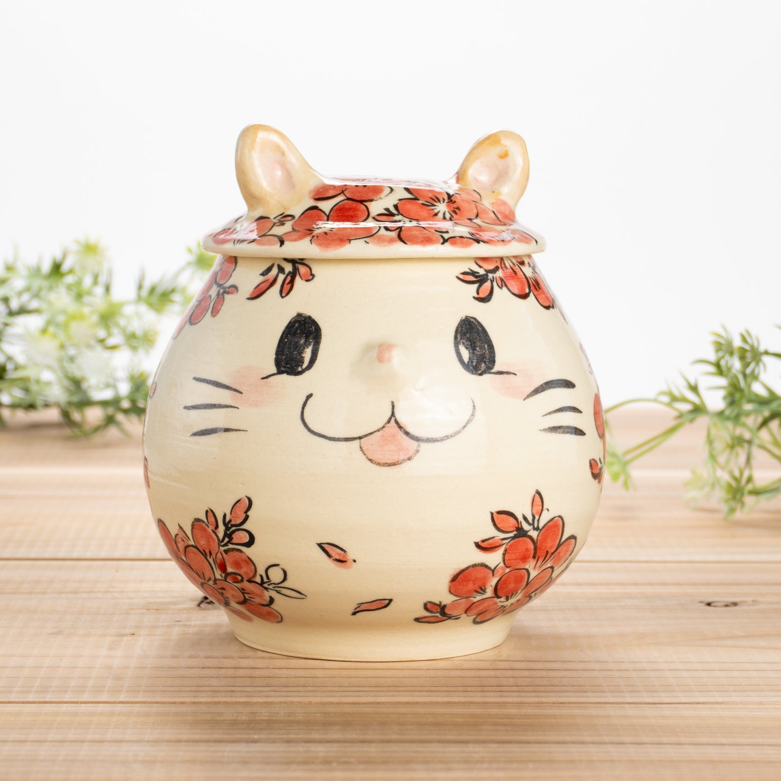 京都 清水焼】飾り壺 ねこちゃん 工房咲良｜コトポッター