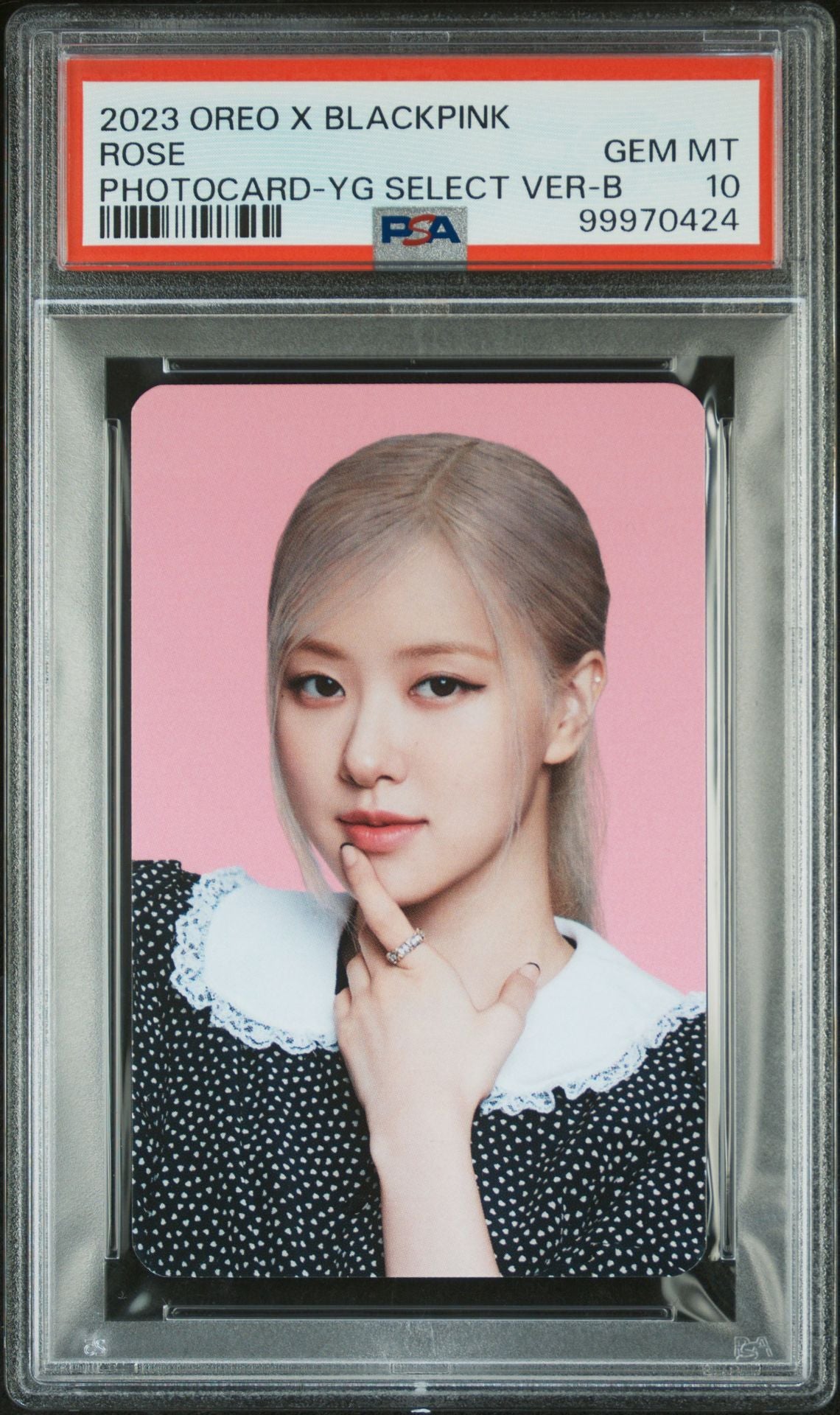 ROSÉ 2023 OREO X BLACKPINK YG SELECT EXCLUSIVE PHOTOCARD VERSION B