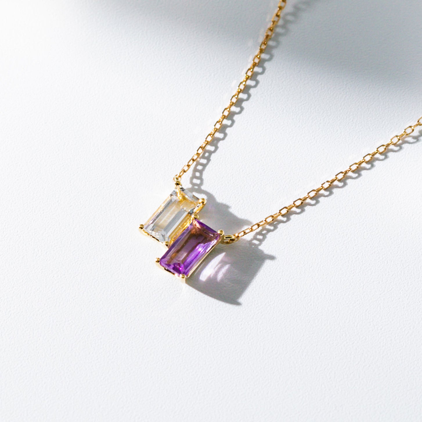 ロッククリスタル/アメシスト K10ネックレス《M0060005》 | 京セラ