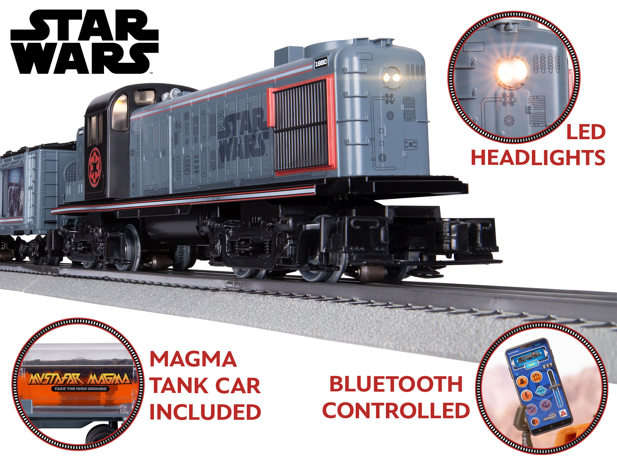 STAR WARS™ Empire RS-3 LionChief Freight Set w/ Bluetooth 5.0