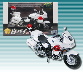 1/12ダイキャスト白バイCB1300P｜警察グッズまめたん【有富商会】