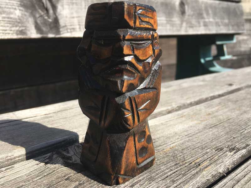 Vintage Used アイヌの郷土玩具 夫婦木彫り ニポポ人形 北海道 網走