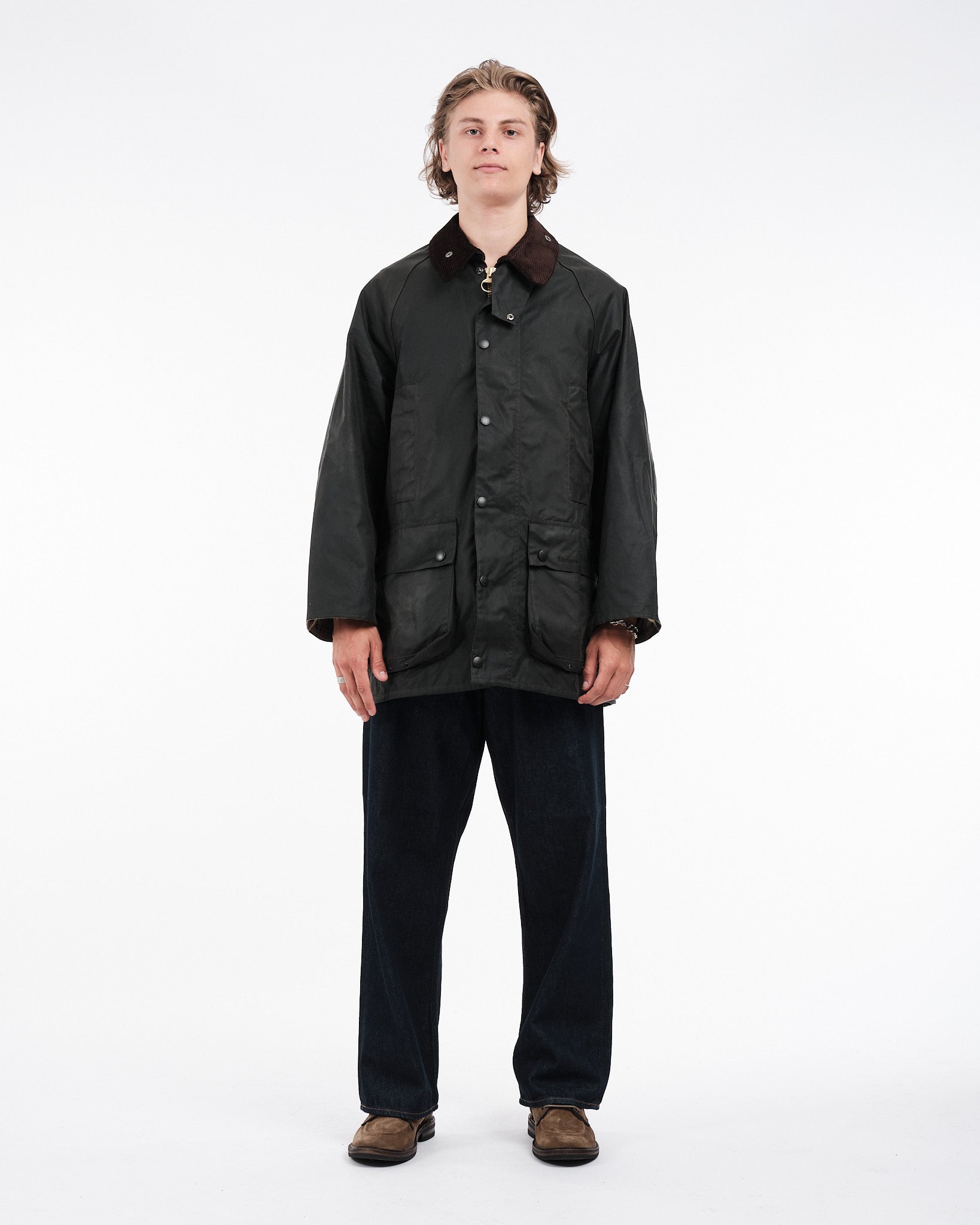 OS Beaufort Wax Jacket Sage by Barbour - Meadow