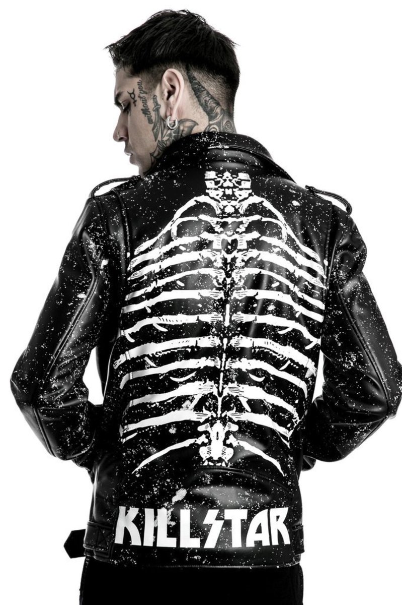 bunda pánská (křivák) KILLSTAR - Morgue Master - Black - K-JKT-M