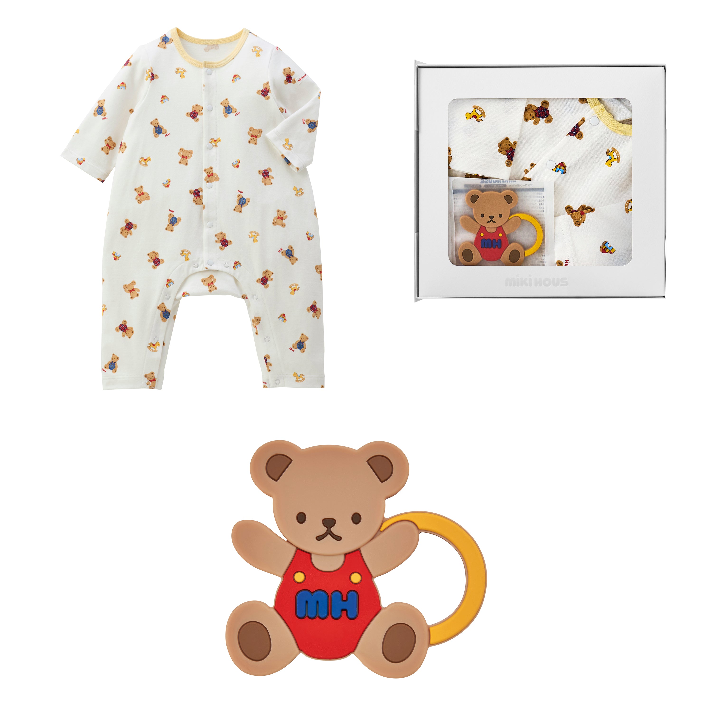 WEB限定】ギフト カバーオールセット【BOX付き】 – ミキハウス