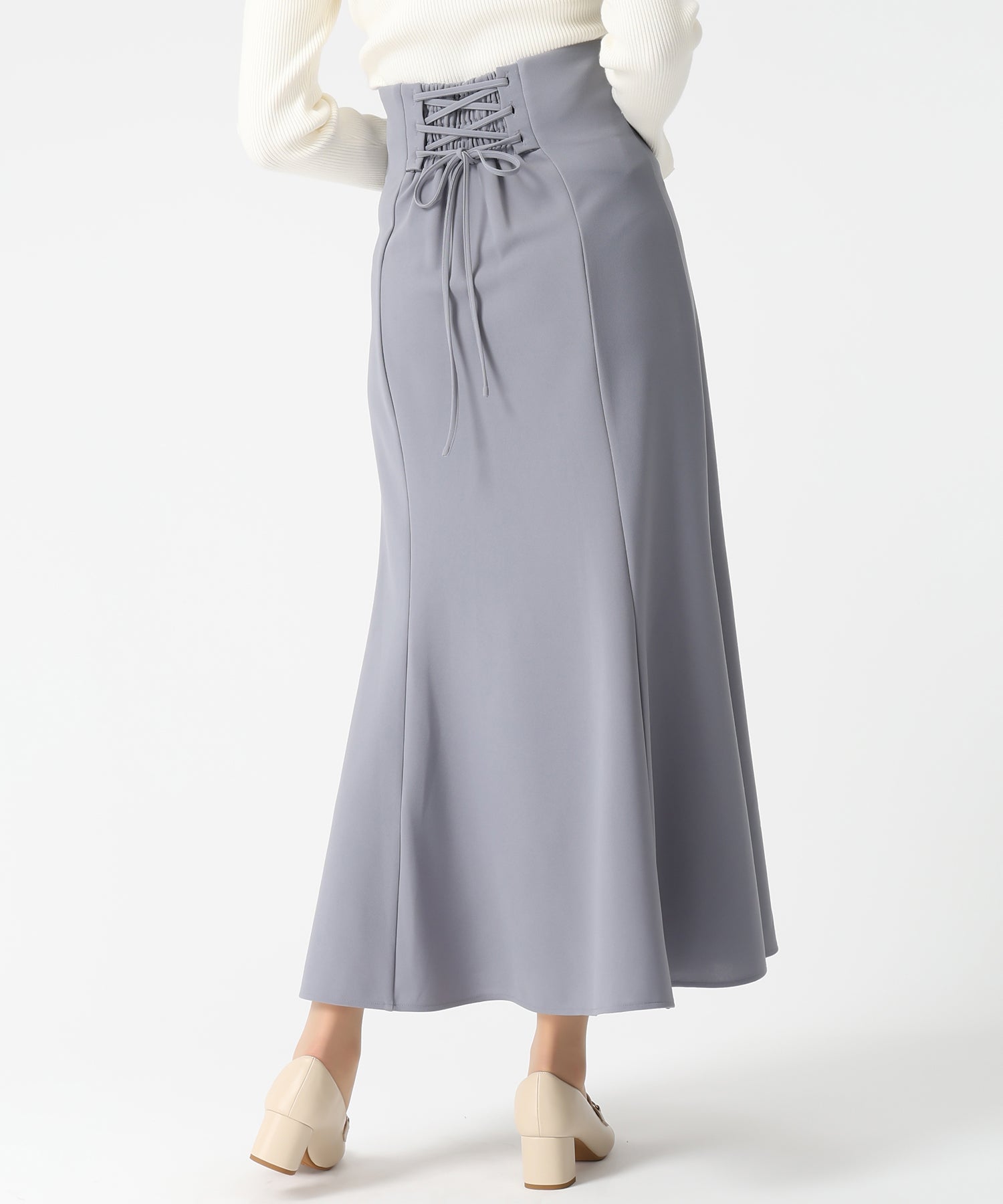 再入荷】【一部店舗限定】ハイウエストマーメイドロングスカート