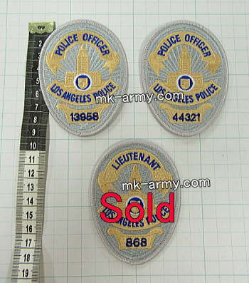 ロスアンゼルス市警LAPD・パッチ(Police Officer)