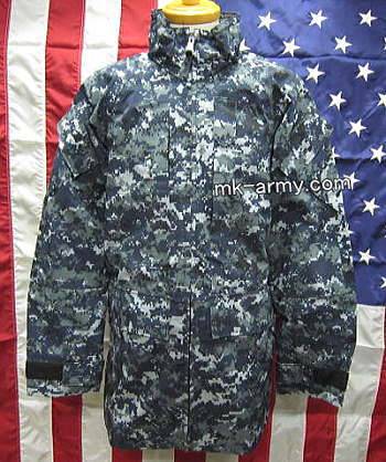 米軍放出品・U.S.NavyNWUゴアテックスパーカー(ライナー付き)Small/XLong