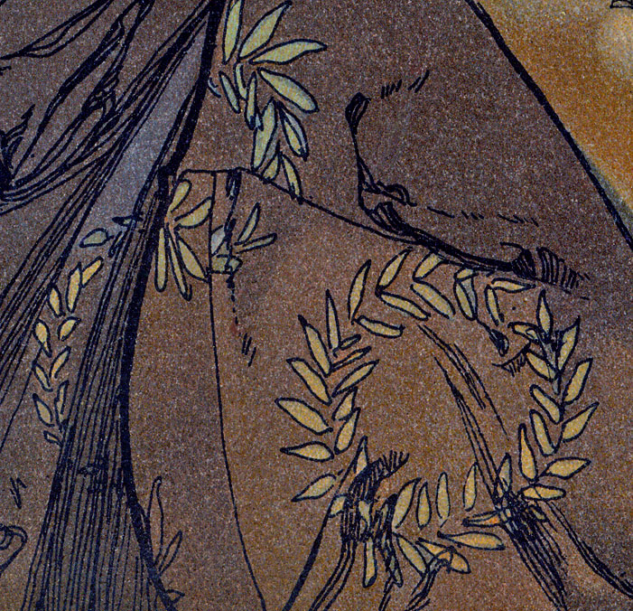 ミュシャを楽しむために：四つの星,宵の明星,月,暁の明星,北極星