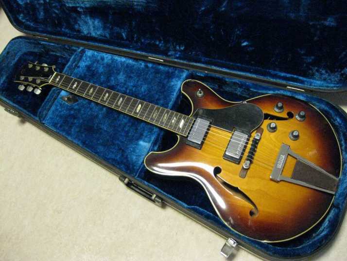 YAMAHA SA60 Original Semi Acoustic Guitar 1973 or 74 made