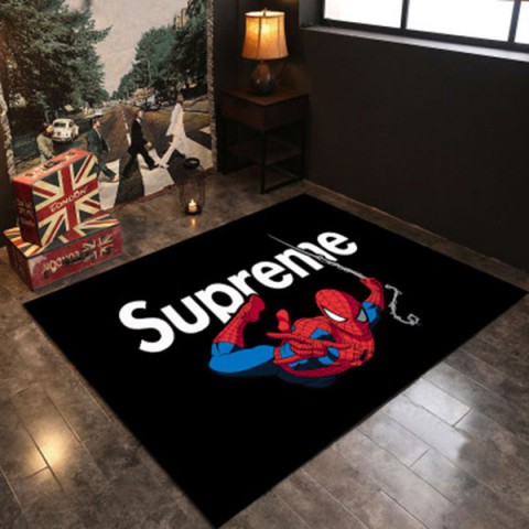 シュプリーム ラグ オフホワイト 滑り止め付マット 絨毯｜lily323の