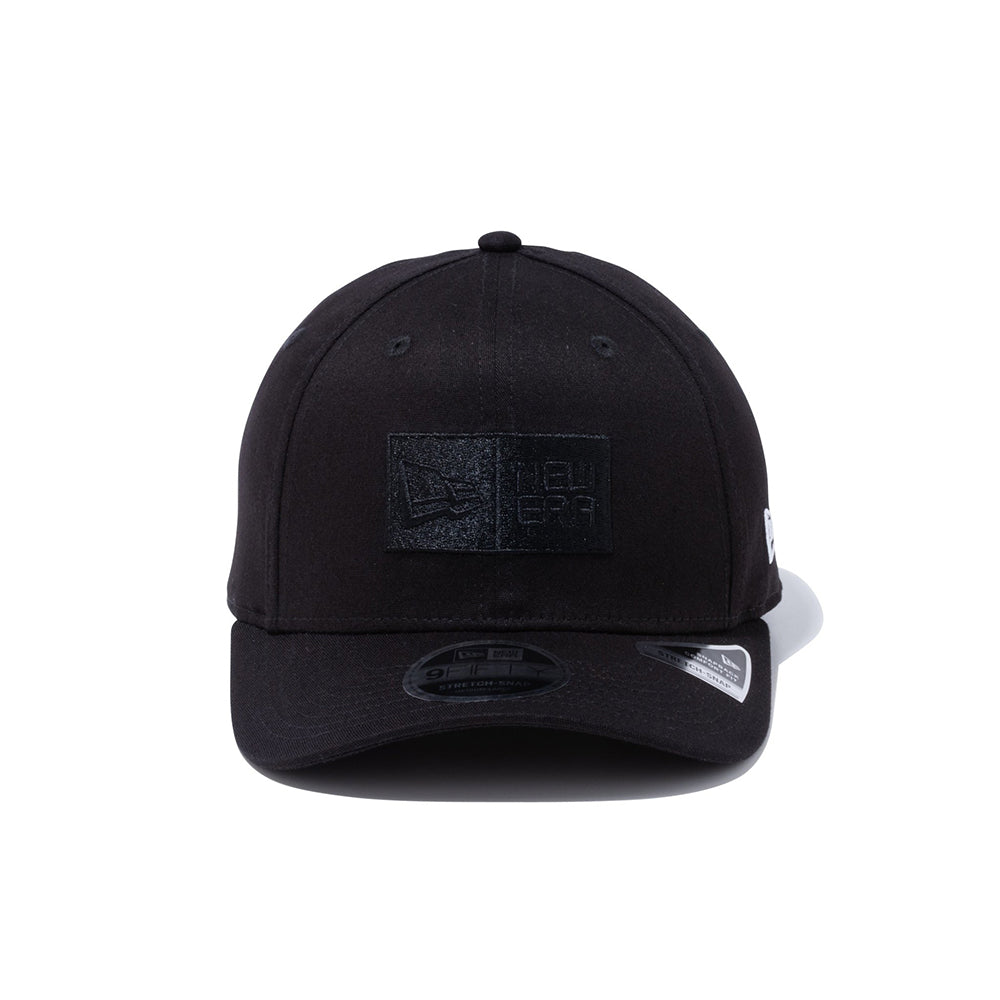 9FIFTY ストレッチスナップ ボックスロゴ ブラック × ブラック