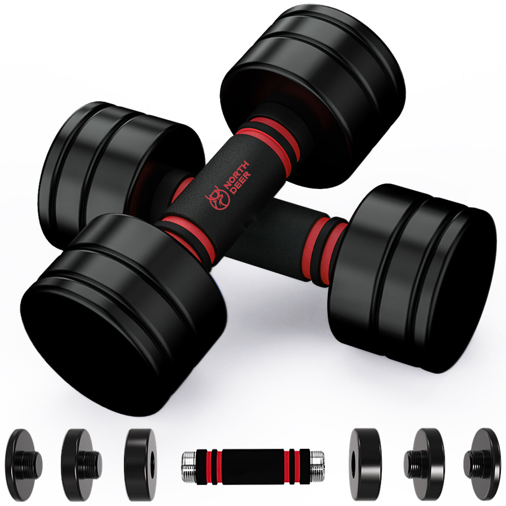 NORTHDEER 第一世代・可変式ダンベル・ブラック/黒色 2.5kg/5kg/7.5kg